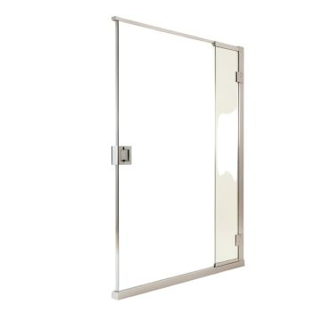 48 '' - 49 '' W X 76 '' H Door Opening Frameless Shower Door