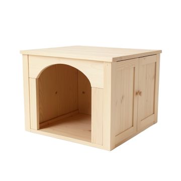 Flint Canyon Empty Furniture-Style Litter Enclosure - Beige