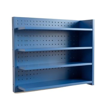 Fern Dale Empty Wall-Mounted Tool Organizer Panel - Blue