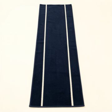 River Bluff Narrow Runner Rug - Navy (synthetic illustration; no displayed measurements)