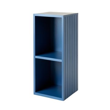 Pine Edge Narrow Cubby Tower - Blue (synthetic illustration; no displayed measurements)