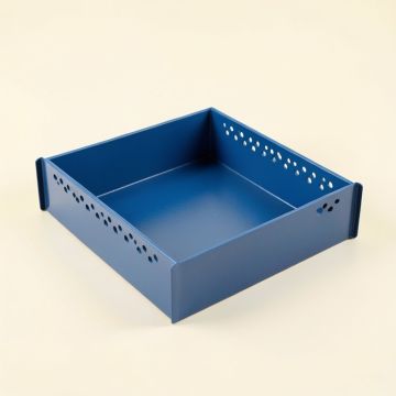 Rowan Brook Empty Under-Desk Cable Tray - Blue (synthetic illustration; no displayed measurements)