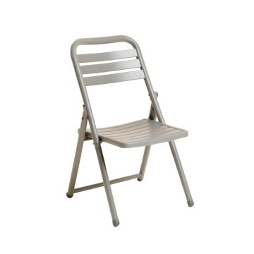 Reed Arc Folding Outdoor Chair - Gray