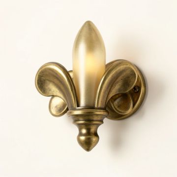 Fleur De Lis Candle Wall Light (synthetic illustration; no displayed measurements)