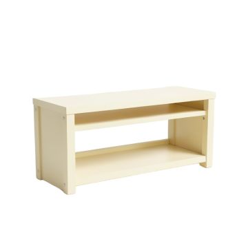 Harbor Canyon Narrow Outdoor Storage Bench - Cream