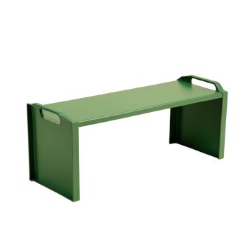 Alder Bridge Narrow Outdoor Storage Bench - Green