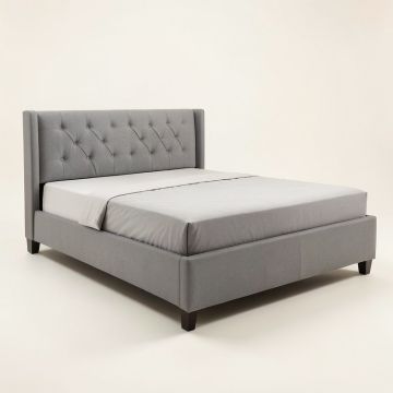 Delanie Upholstered Standard Bed (synthetic illustration; no displayed measurements)
