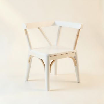 Lake Bend Small Chair - White (synthetic illustration; no displayed measurements)