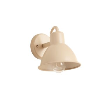 Ridge Brook Wall Sconce Mounted On A Plain Wall - Beige