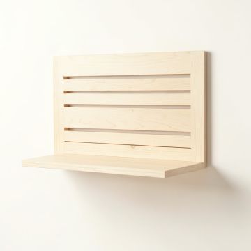 Spruce Brook Wall-Mounted Entryway Organizer Shelf - Ivory (synthetic illustration; no displayed measurements)