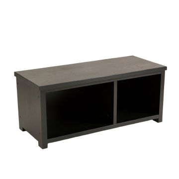 Spruce Crossing Shoe Storage Bench - Black