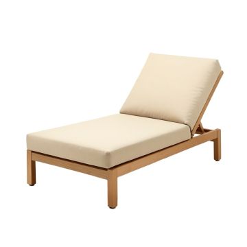 Cartert Outdoor Double Chaise Lounge With Cushion
