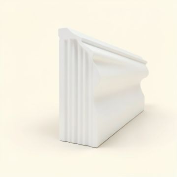 Fluted 4 '' H X 94 1/2 '' W X 3/8 '' D Panel Moulding (synthetic illustration; no displayed measurements)