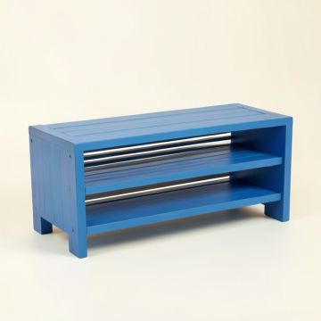 Wren Crossing Shoe Storage Bench - Blue (synthetic illustration; no displayed measurements)