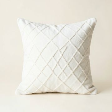 Field Bluff Filled Accent Pillow - White (synthetic illustration; no displayed measurements)