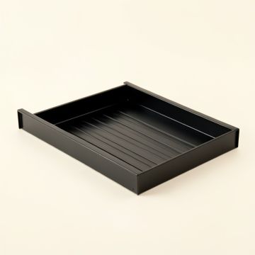 Heath Arc Empty Under-Desk Cable Tray (synthetic illustration; no displayed measurements)
