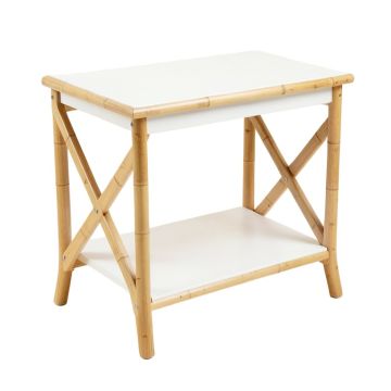 Meadow Bridge Side Table - White