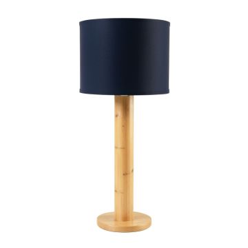 Field Crossing Floor Lamp With A Plain Fabric Shade - Navy