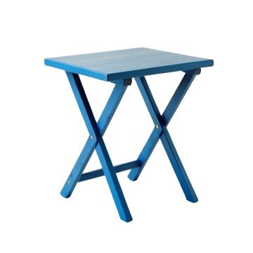 Cedar Bridge Compact Balcony Table - Blue
