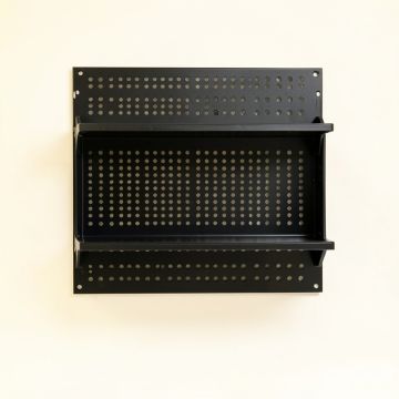 River Bluff Empty Wall-Mounted Tool Organizer Panel - Black (synthetic illustration; no displayed measurements)