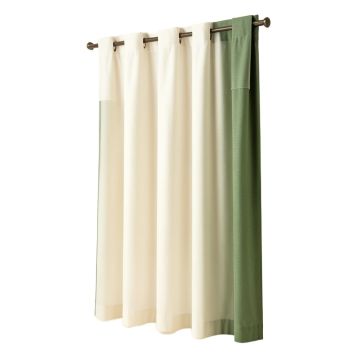 Liebert Solid Semi-Sheer Tab Top Single Curtain Panel