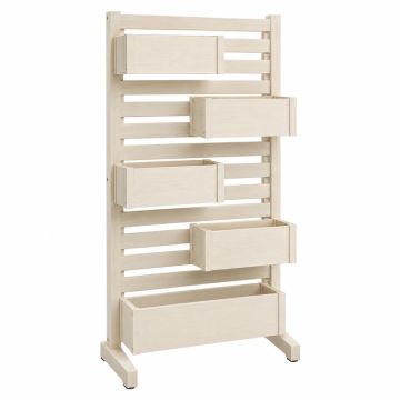Oak Bridge Empty Vertical Garden Frame - Cream