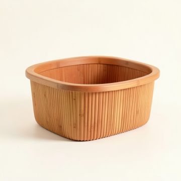 Dune Branch Empty Storage Basket - Terracotta (synthetic illustration; no displayed measurements)