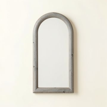 Aspen Branch Framed Wall Mirror - Gray (synthetic illustration; no displayed measurements)