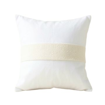 Rowan Branch Filled Accent Pillow - White