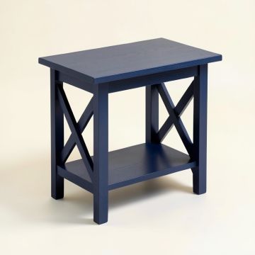 Aspen Dell Side Table - Navy (synthetic illustration; no displayed measurements)