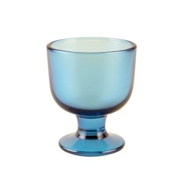 Pine Bluff Empty Candle Holder - Blue
