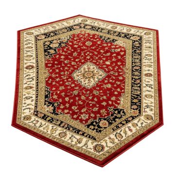Mabe Power Loom Red/Gold/Beige/Black Rug