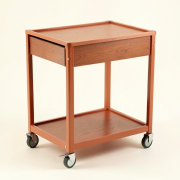 Lake Crossing Empty Rolling Workshop Cart - Terracotta (synthetic illustration; no displayed measurements)