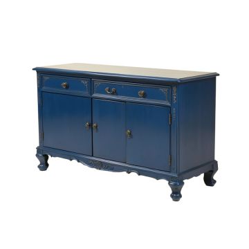 Antique Buffet Sideboard Console Table , Blue