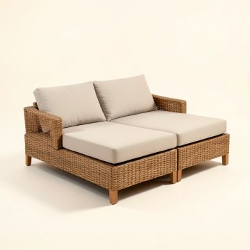 Whitnash 3 Piece Rattan Patio Daybed (synthetic illustration; no displayed measurements)