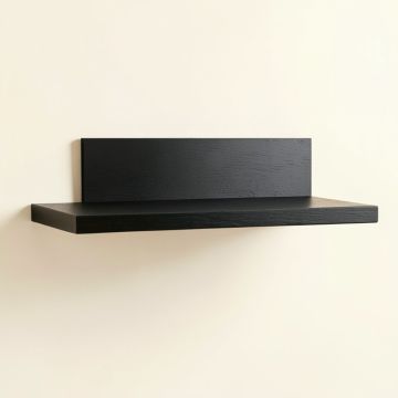 Lake Arc Wall-Mounted Shelf - Black (synthetic illustration; no displayed measurements)