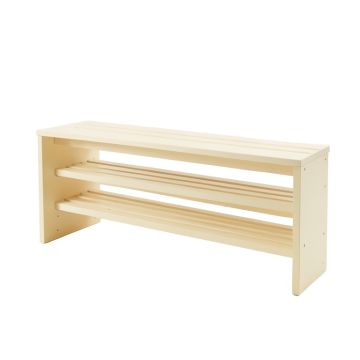 Vale Crossing Shoe Storage Bench - Cream