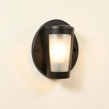 Izaiah Black 2 - Bulb Outdoor Armed Sconce (synthetic illustration; no displayed measurements)