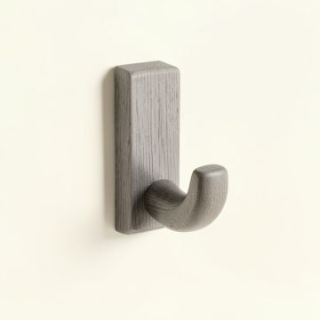 Alder Bend Wall-Mounted Robe Hook - Gray (synthetic illustration; no displayed measurements)