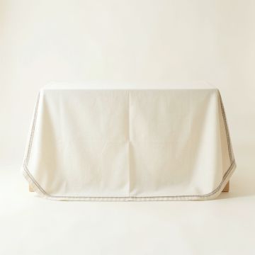 Cove Falls Flat Bed Sheet - Cream (synthetic illustration; no displayed measurements)