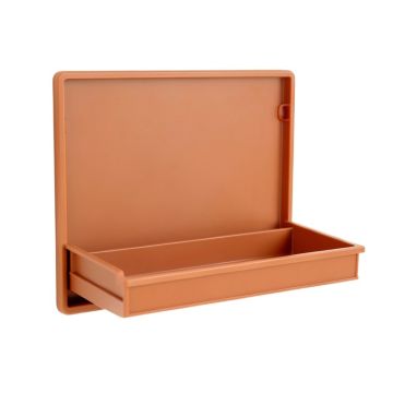 Willow Bluff Empty Wall-Mounted Tool Organizer Panel - Terracotta