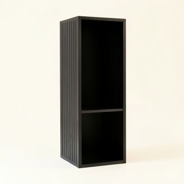 Heath Edge Narrow Cubby Tower - Black (synthetic illustration; no displayed measurements)