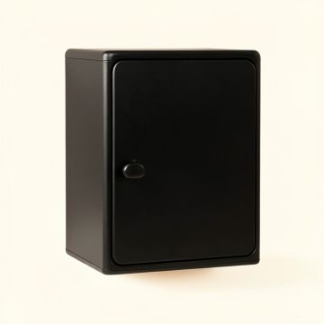 Willow Brook Wall-Mounted Laundry Cabinet - Black (synthetic illustration; no displayed measurements)