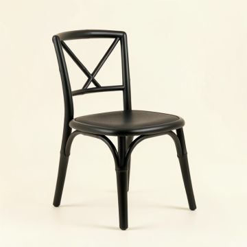 Pine Edge Dining Chair - Black (synthetic illustration; no displayed measurements)