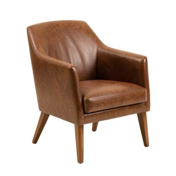 Saulsberry Upholstered Solid Wood Side Chair In Rustic Brown