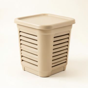 Holly Brook Closed Garden Compost Bin - Beige (synthetic illustration; no displayed measurements)
