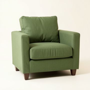 Bay Canyon Upholstered Armchair - Green (synthetic illustration; no displayed measurements)