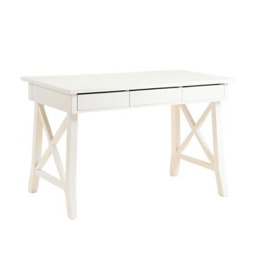 Olive Edge Writing Desk - White