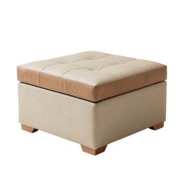 Annatone 36 '' Wide Tufted Square Cocktail Ottoman With Storage