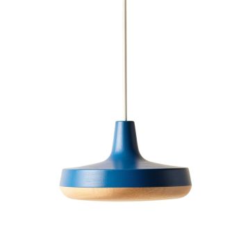 Wren Brook Pendant Light Suspended From One Plain Cable - Blue